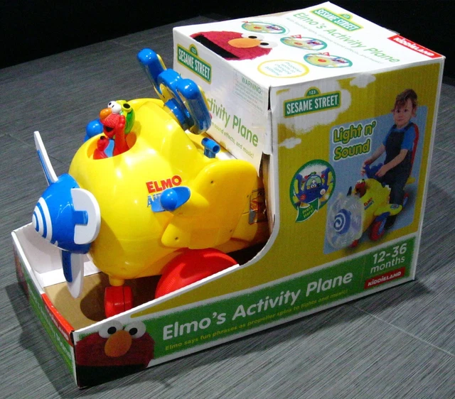SESAME STREET ELMO Airplane RIDE ON Toddler Kids Toys w/Box BIRTHDAY