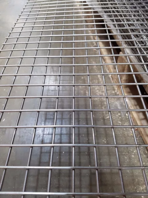 Stainless Steel 304 Welded Mesh 3/4" x 3/4" 8' x 4' Sheets 3mm Wire Diameter