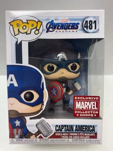 Funko Pop! Marvel: Avengers Endgame-Captain America #481 (Collector Corps Excl.)