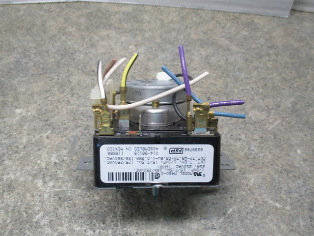 Whirlpool Dryer Timer White Tab Part # 8299766