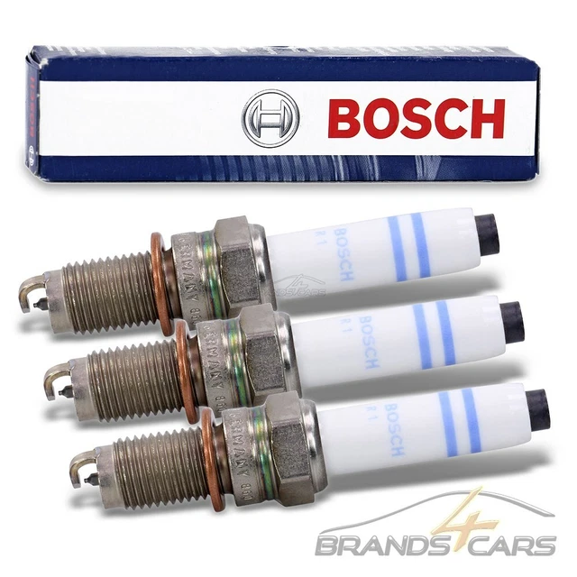 3x BOSCH ZÜNDKERZE FÜR AUDI A1 A3 SEAT IBIZA SKODA FABIA VW GOLF 7 POLO 1.0 TSI