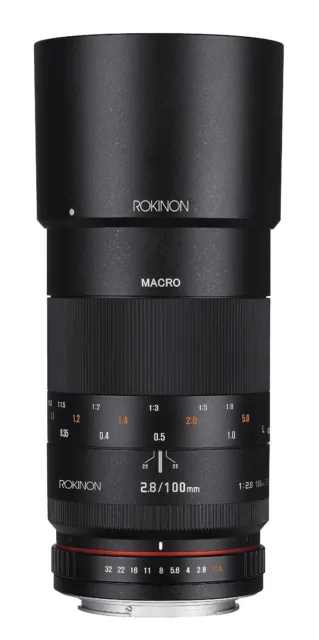 Rokinon 100mm F2.8 ED UMC Telephoto Macro Lens for Pentax Digital SLR - 100M-P