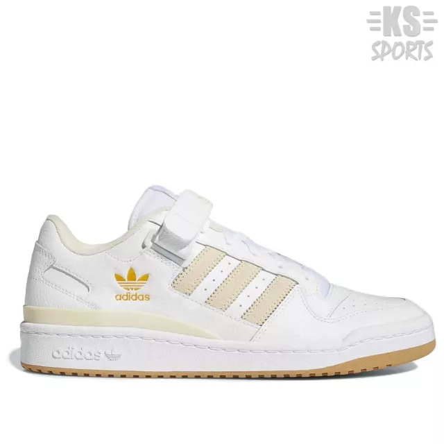 Adidas Forum Low Originals 'White Gum' Leather Men's Athletic Shoes GY8555