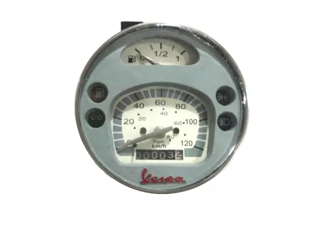 Tachometer Tacho 120 Kmh & 80 Mph Grau Für Vespa LML PX Lusso 80 125 150 200