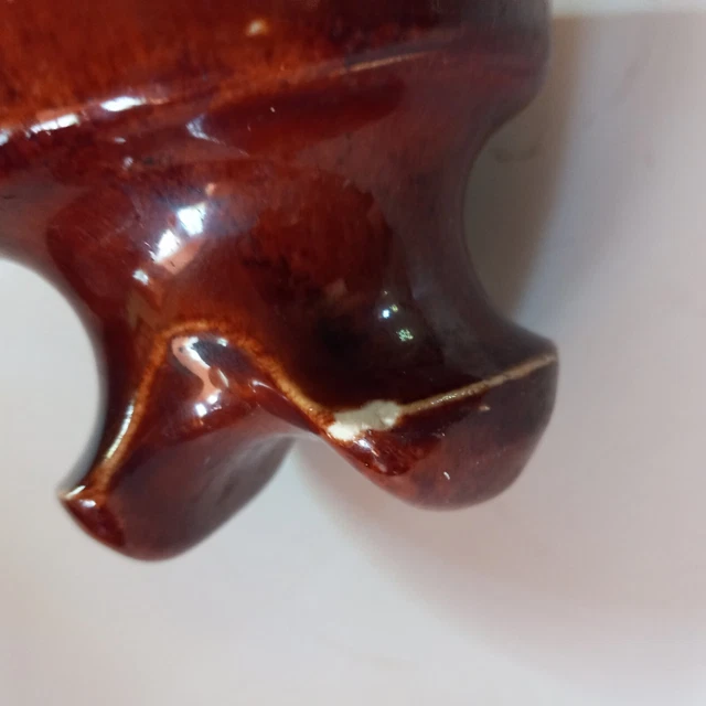 Vintage Brown Ceramic Insulator PINCO 3