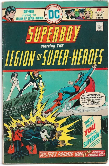 DC Bronze Age: Superboy & Legion of Super-Heroes #210 (Grell) Karate Kid origin