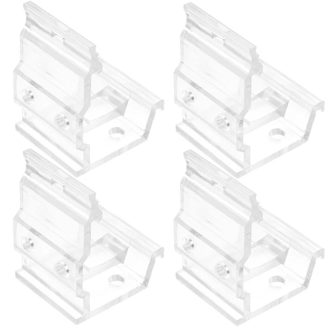 4 Pcs Ceiling Track Blinds Accessories Curtain Brackets Curtain Rod