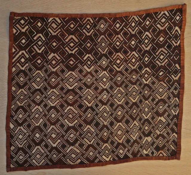 Textile tissage ancien tribal ethnique Africain Afrique Congo Shoowa Kuba 1950
