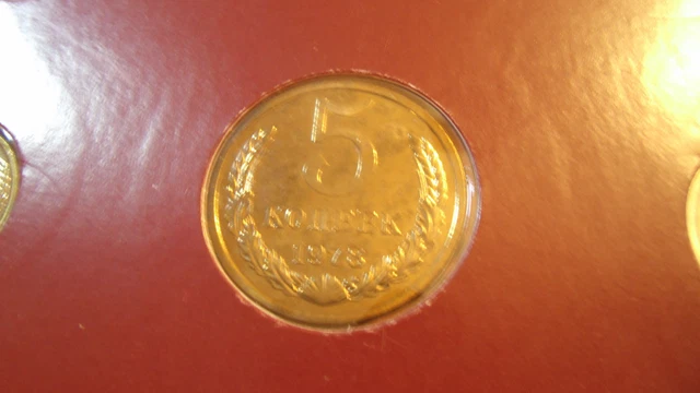 Coin Sets of All Nations USSR Russia UNC All  1978 but 50 Kopecks 1979 3