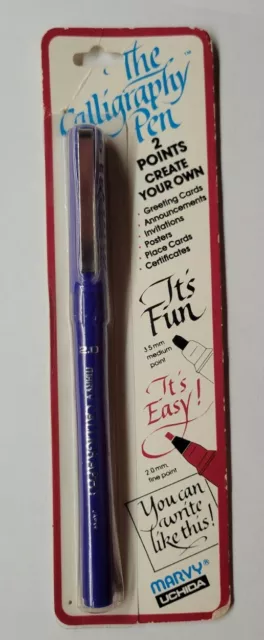 Marvy The Calligraphy Pen Burgundy 2.0 mm Fine 3.5 mm Medium Double Point