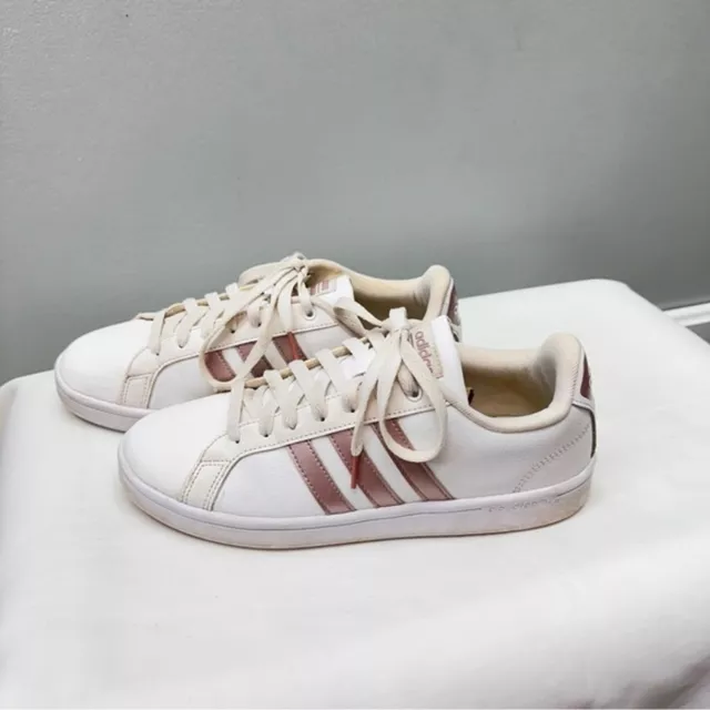 Adidas neo rose gold shoes hot sale