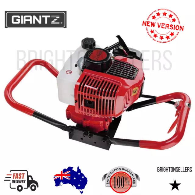 Giantz Post Hole Digger Petrol Motor Diggers Posthole Earth Auger Fence Borer