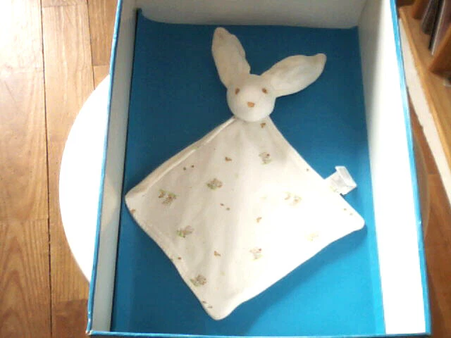 Doudou 5116 / Plat Lapin "Sergent Major" Beige/Ecru - Imprime Oursons