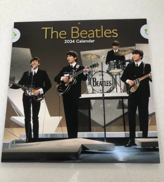 The Beatles 2024 Calendar - 30x30cm Month to View Square Wall Hanging Calendar