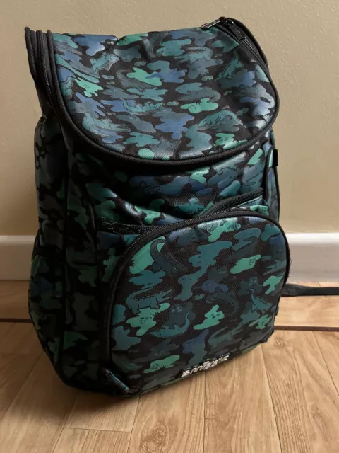 SMIGGLE BOYS LARGE Now You See Me Crocodile Backpack Black Blue