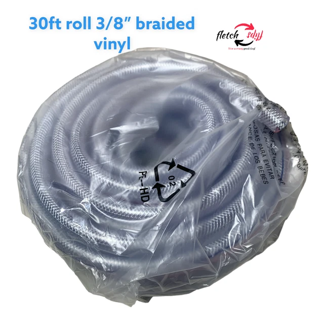 Aquascape  Pond Aerator Hose Replacement 30 ft Braided Vinyl 3/8"