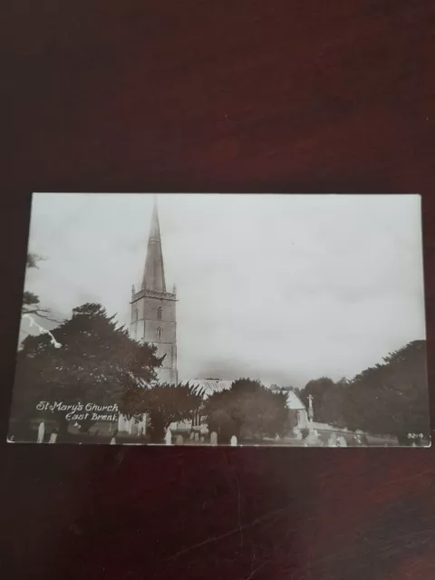 Old Postcard St Mary's Church, East Brent RP