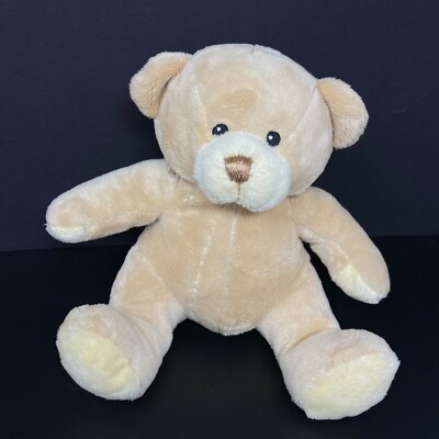 teddy bear with sewn eyes