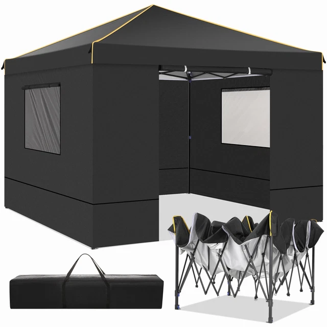 Pavillon 3x3 m Wasserdicht Faltpavillon Pop Up Partyzelt Gartenzelt UV Schutz