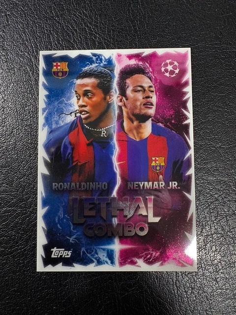 Match Attaxx Rarest Card TOPPS MATCH ATTAX 25/26 Lethal Combo Neymar JR Ultra Rare Football Card ...