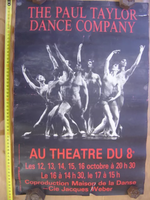 Affiche THE PAUL TAYLOR DANCE COMPANY Theatre du 8e Compagnie Weber DANSE