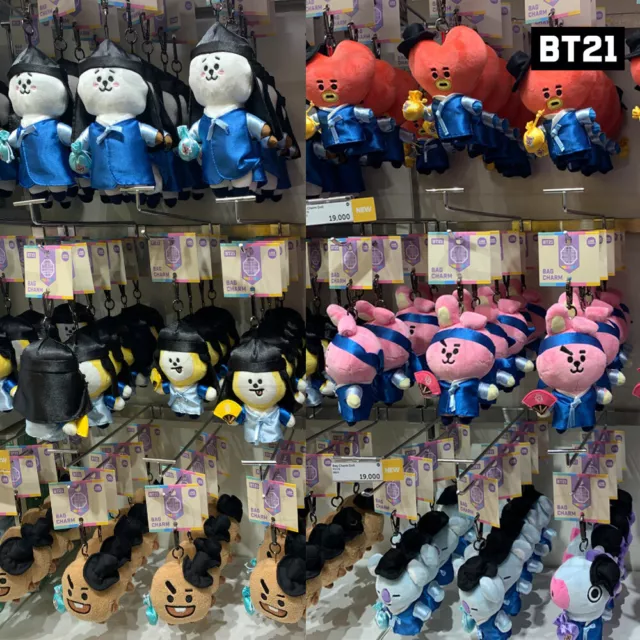 BTS BT21 Official Authentic Goods HANBOK Ver BagCharm + Tracking Number