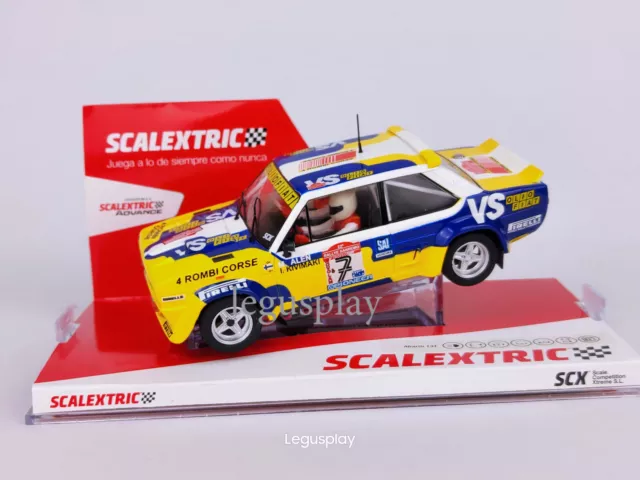 Slot car SCX Scalextric U10499S300 Fiat Abarth 131 #7  Rally San Remo '80 M.Alen 2