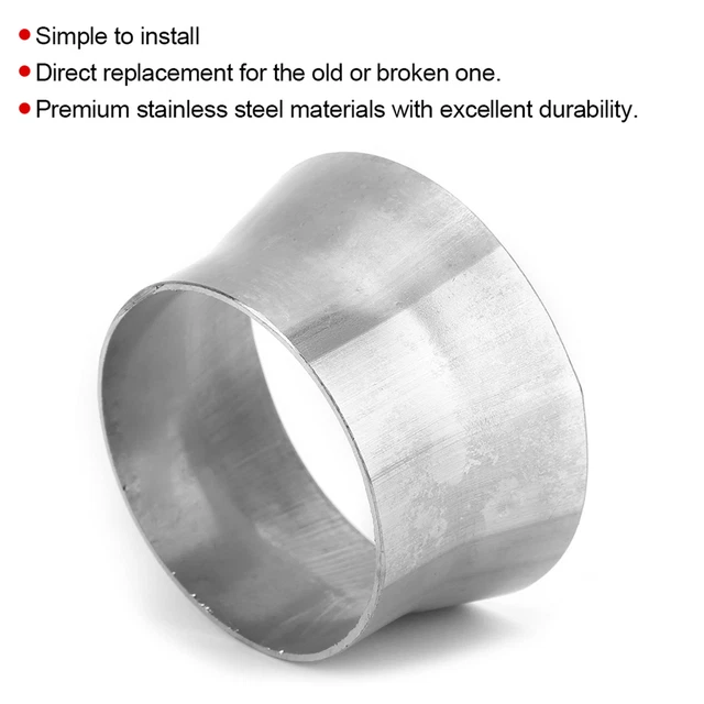 2.5in To 3in Stainless Steel Tubing Transition Adapter Reducer Pipe