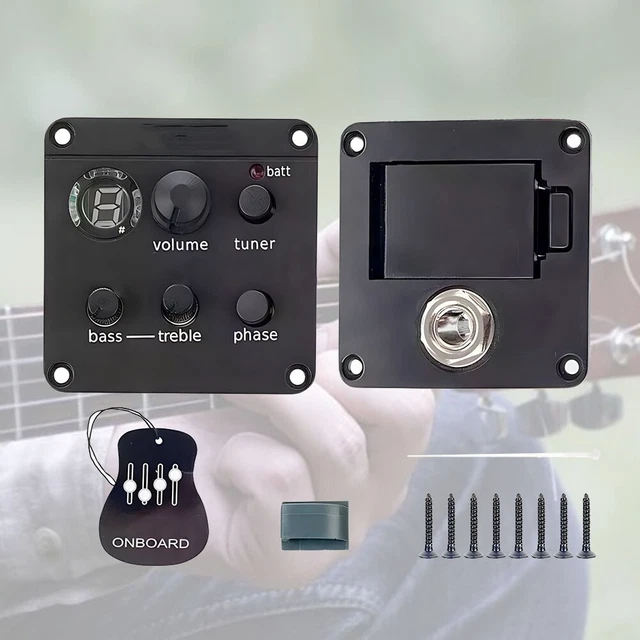 Micro Guitare Acoustique + Préampli EQ 4 Bandes + Accordeur | Pour Scène Et Voyage | Installation Facile - 10