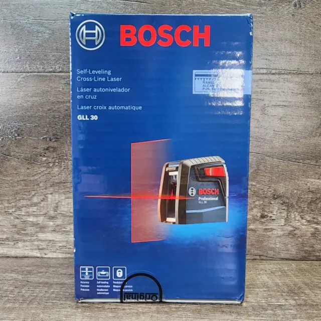 Bosch GLL 30 S Self-Leveling Cross-Line Laser - NEW