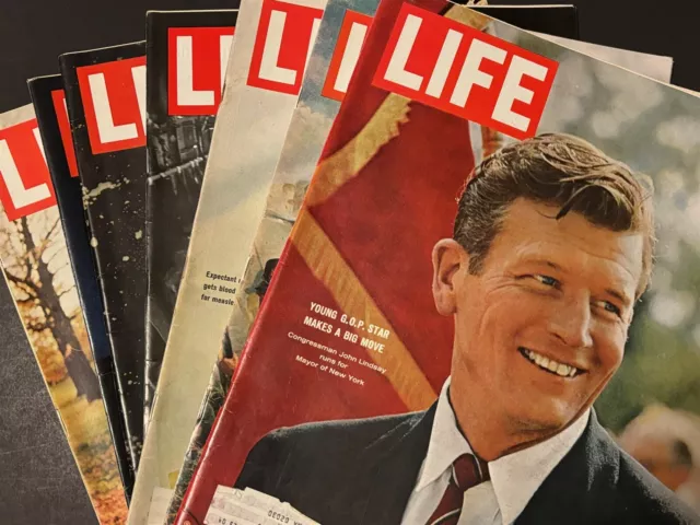 Life Magazine 1965 Lot Various Months (7 Total) - Great Vintage Ads