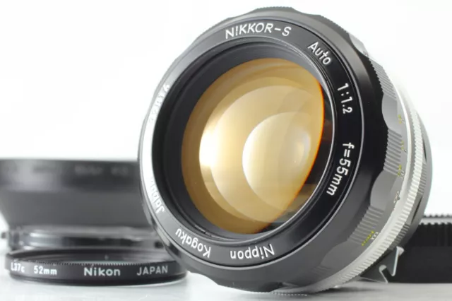 "Mint+++ w/ Hood" NIKON NIKKOR-S Auto 55mm F1.2 MF Prime Non-Ai Lens From JAPAN