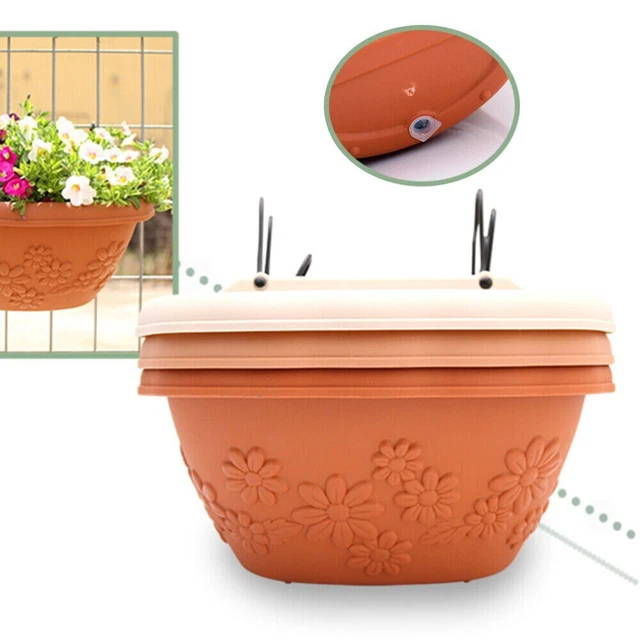 im Freien Pflanzen töpfe Blumentopf aus Kunststoff Wand aufgehängt Blumentopf