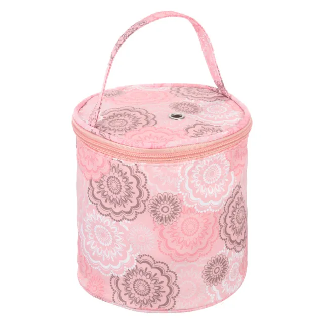 Yarn Storage Bag Crochet Knitting Bag Skein Ball Holder Tote Pink