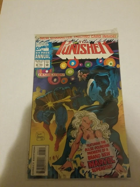 Punisher ANNUAL #6 1993 Marvel Comics IN BAG W/ Trading Card