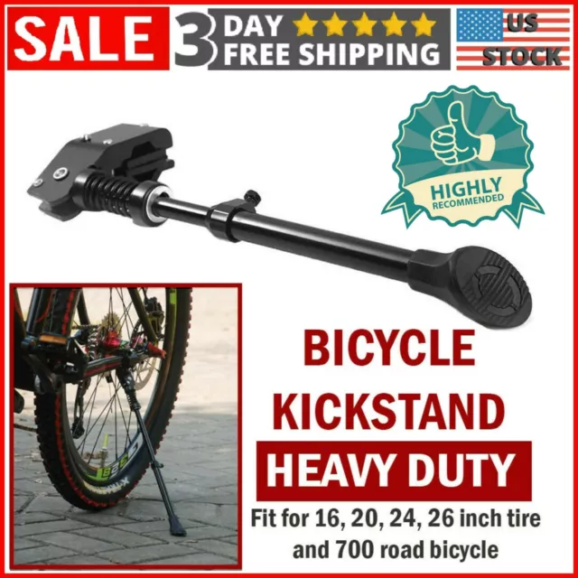 Bicycle Bike Kickstand MTB Road Mountain Kick Stand Adjustable Side Universal US