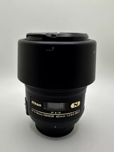 NIKON AF-S Micro Nikkor 60mm f/2.8G ED w/Hood