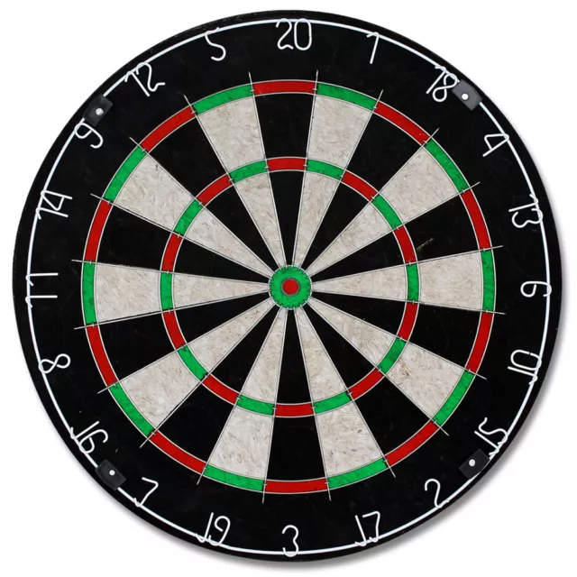 Profi Dartscheibe inkl. 6 Dartpfeile Steeldart Dartboard Turnier Dart Pfeile Set 2