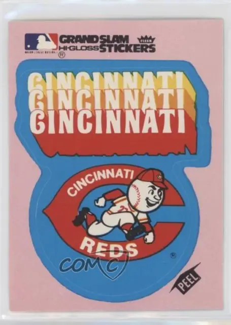 1978 Fleer Grand Slam Hi-Gloss Team Stickers Cincinnati Reds (Team Logo) #CIN.1