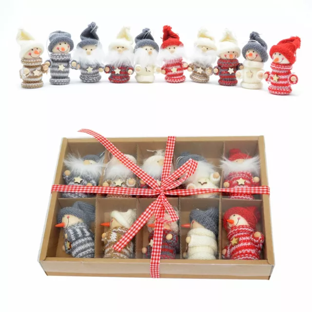 Weihnachtsbaum hängender Zwerg Plüsch Gonk Weihnachtsmann Puppe Anhänger Weihnachten Dekoration Set