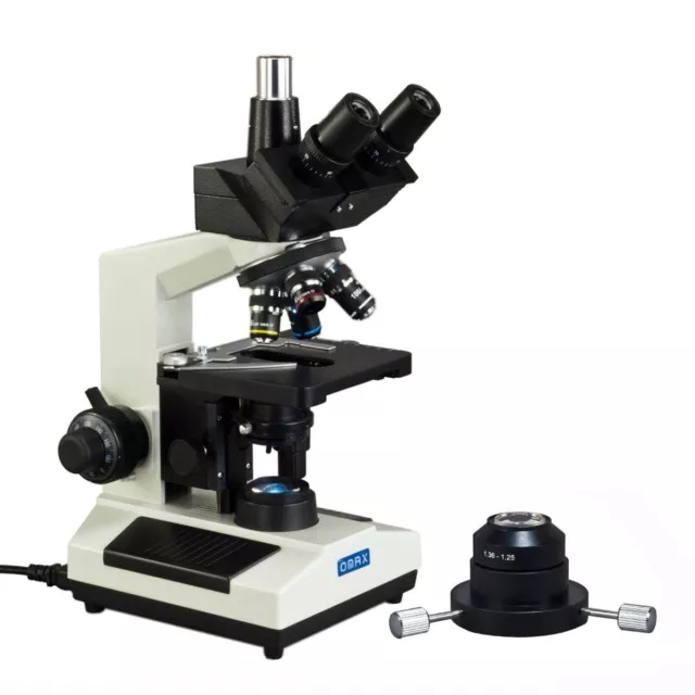 OMAX 40X-2000X Advanced Darkfield Trinocular Biological Compound LED Microscope