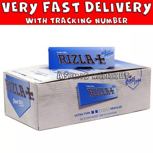 Rizla Ciel Roling Papers Regular Small Size Full Box 50 Packs x60 Sheets