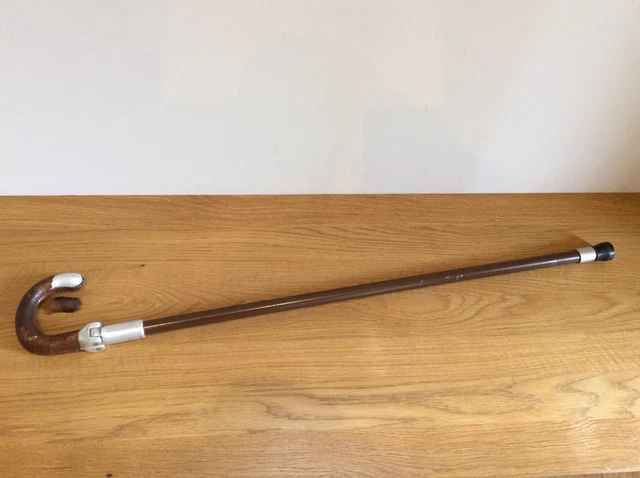 Canne-siège De Chasse Vintage En Cuir – Swaine Adeney Brigg, Occasion (modèle Shooting Stick)