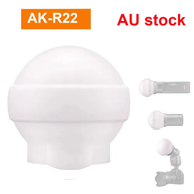 AU Godox AK-R22 Collapsible Diffuser Dome Fr V1 Series Flashes AD100PRO AD200PRO