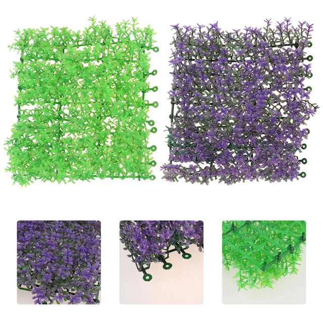 2 piezas plantas artificiales de acuario plantas blindadas decoración de césped de acuario para