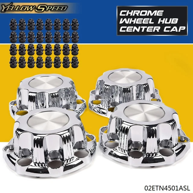 4pcs 8 Lug Chrome Wheel Hub Center Caps Fit For Silverado Avalanche Sierra USA