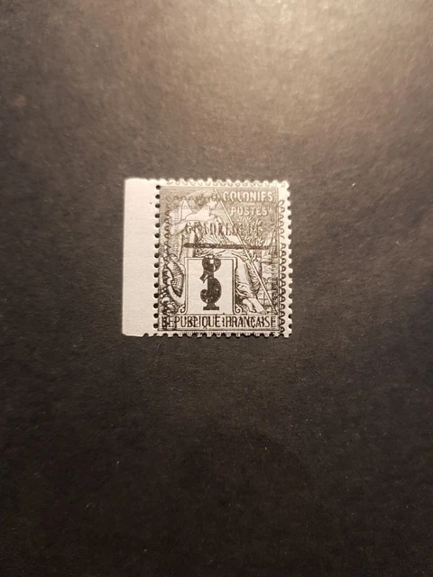 Timbre France Colonie Guadeloupe N°6 Neuf * Mh 1889