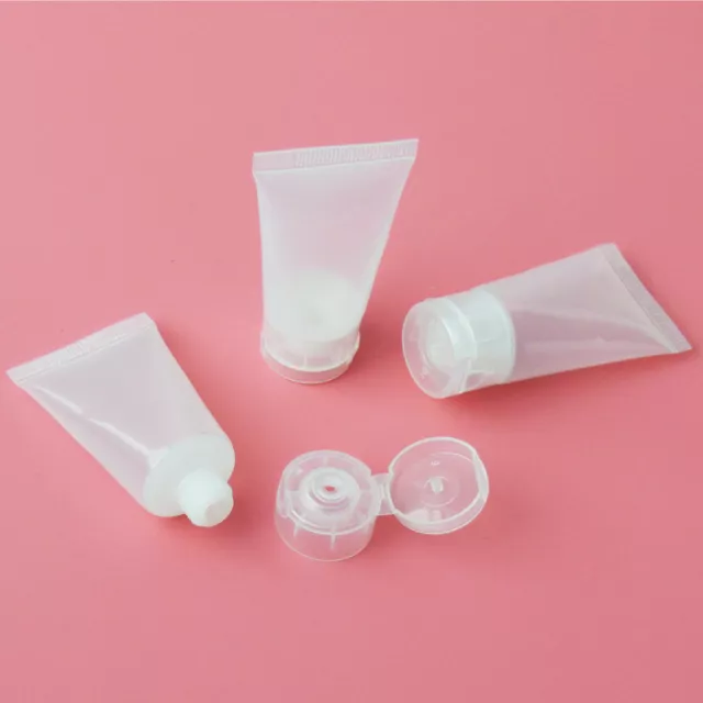 10 X 30ml Transparent Tube Reuseable Plastic Empty Portable Travel Cosmetic Tube