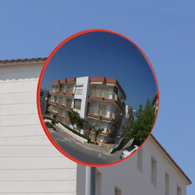 Free Standing Wide-angle View Convex Mirror For Outdoor Highway Stores 70cm/30in