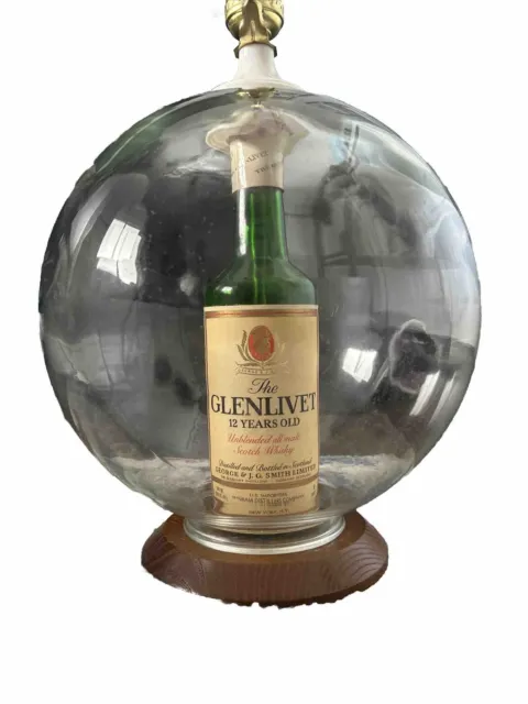 Vintage Table Lamp - The Glenlivet, 12 Year Old, Scotch Whiskey Bar Lamp